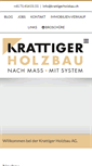 Mobile Screenshot of krattigerholzbau.ch